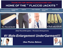 Tablet Screenshot of flaccidjacket.com